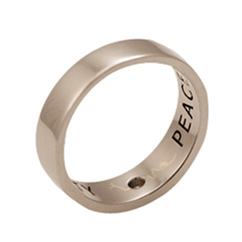 Love Peace Truth and Beauty | Women's Wedding Ring - Click Image to Close